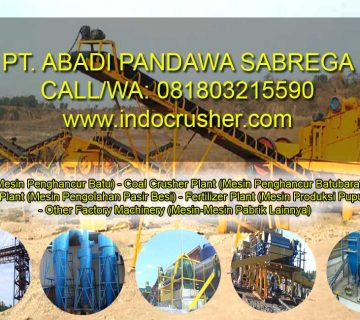 pt. abadi pandawa sabrega, pt abadi pandawa sabrega, abadi pandawa sabrega, Stone Crusher Plant, mesin Stone Crusher Plant, Mesin Penghancur Batu, Coal Crusher Plant, Coal Crusher Plant, Mesin Penghancur Batubara, Mesin Penghancur Batu bara, Conveyor System, Mesin Sistem Konveyor, Iron Sand Procesing Plant, Mesin Pengolahan Pasir Besi, Fertilizer Plant, Mesin Produksi Pupuk Tanaman, Mesin Produksi Pupuk organik, Other Factory Machinery, Mesin-Mesin Pabrik, mesin pabrik, mesin tambang